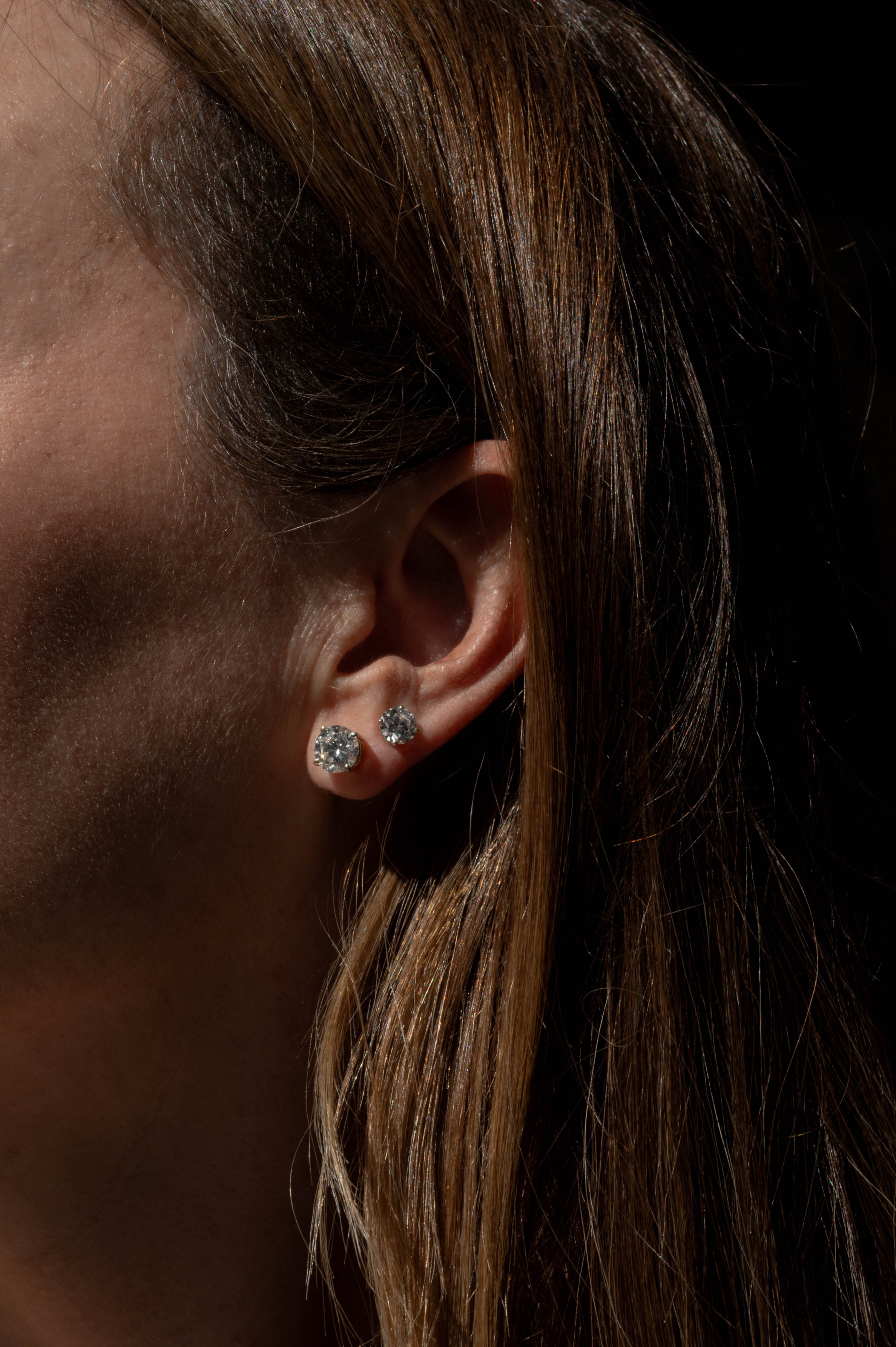 Aretes Diamante Redondo