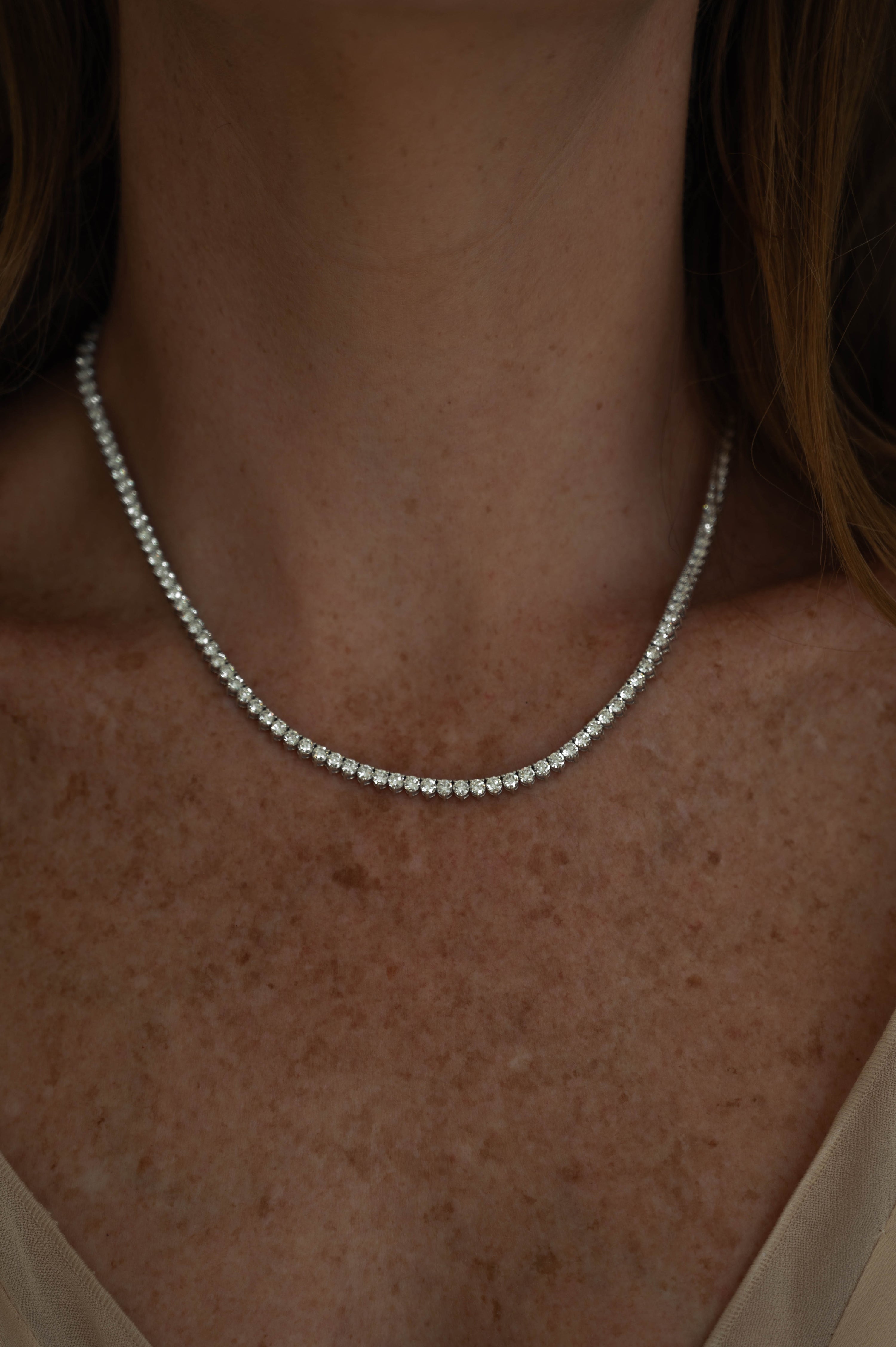 Collar Tennis 3 prong 15.2cts