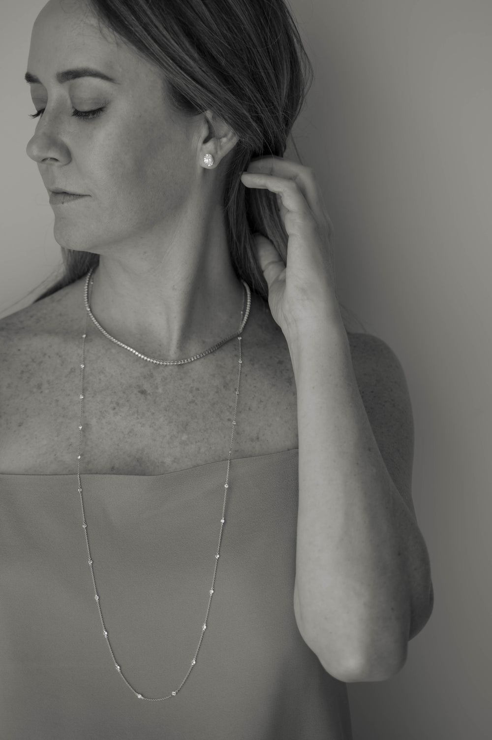 Collar Diamantes al Paso con Engaste Bisel