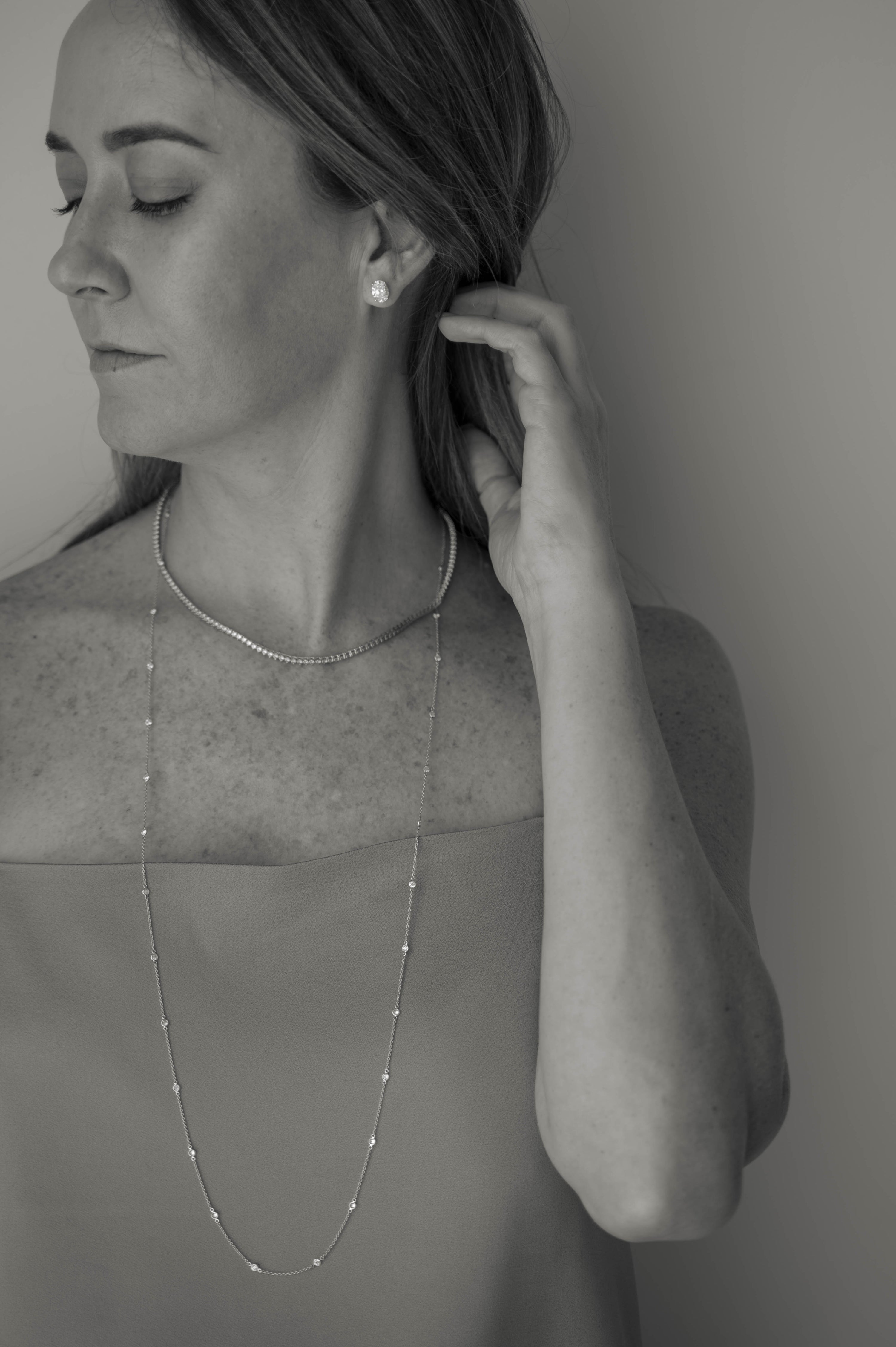 Collar Diamantes al Paso con Engaste Bisel