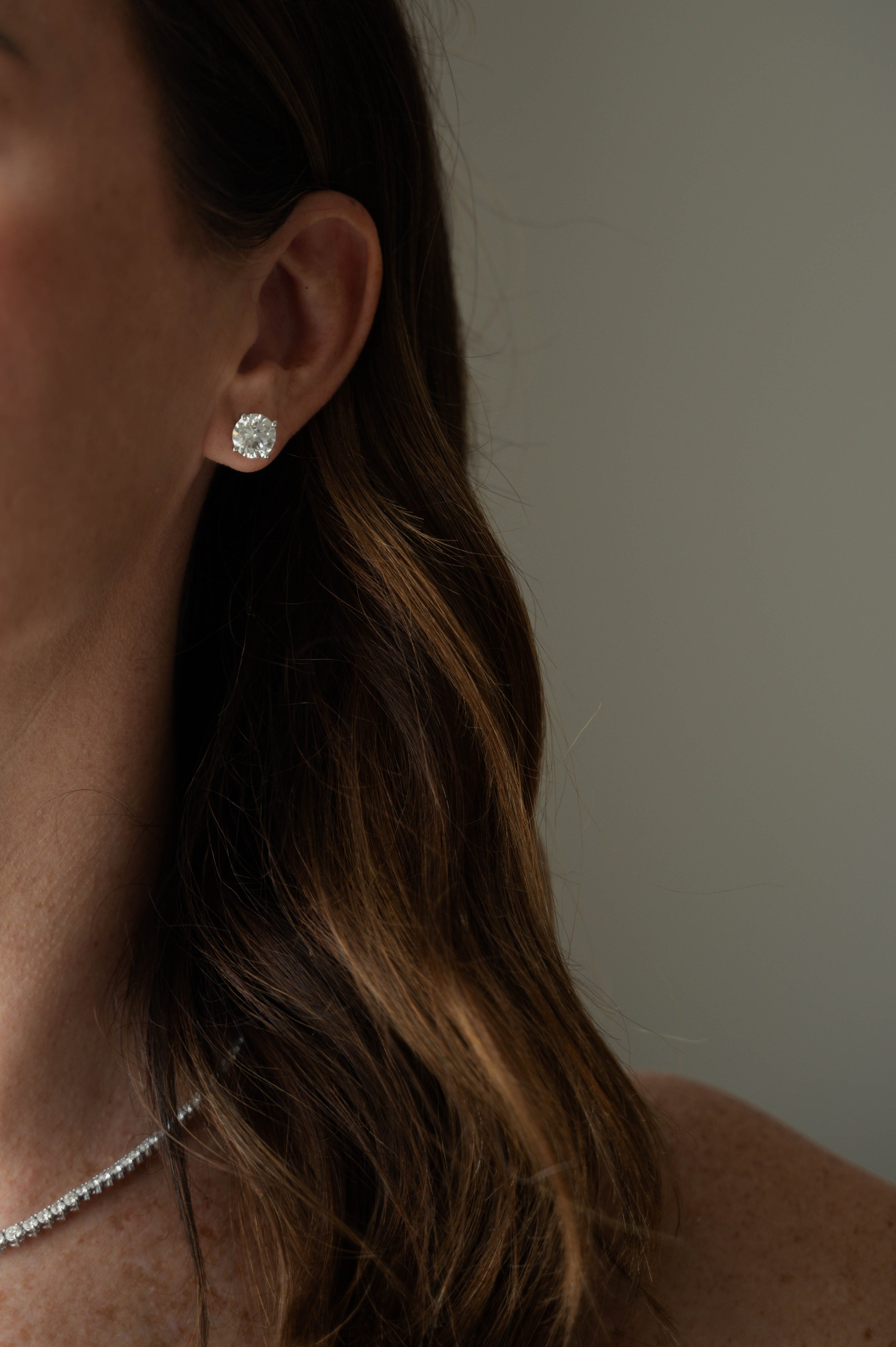 Aretes Diamante Redondo