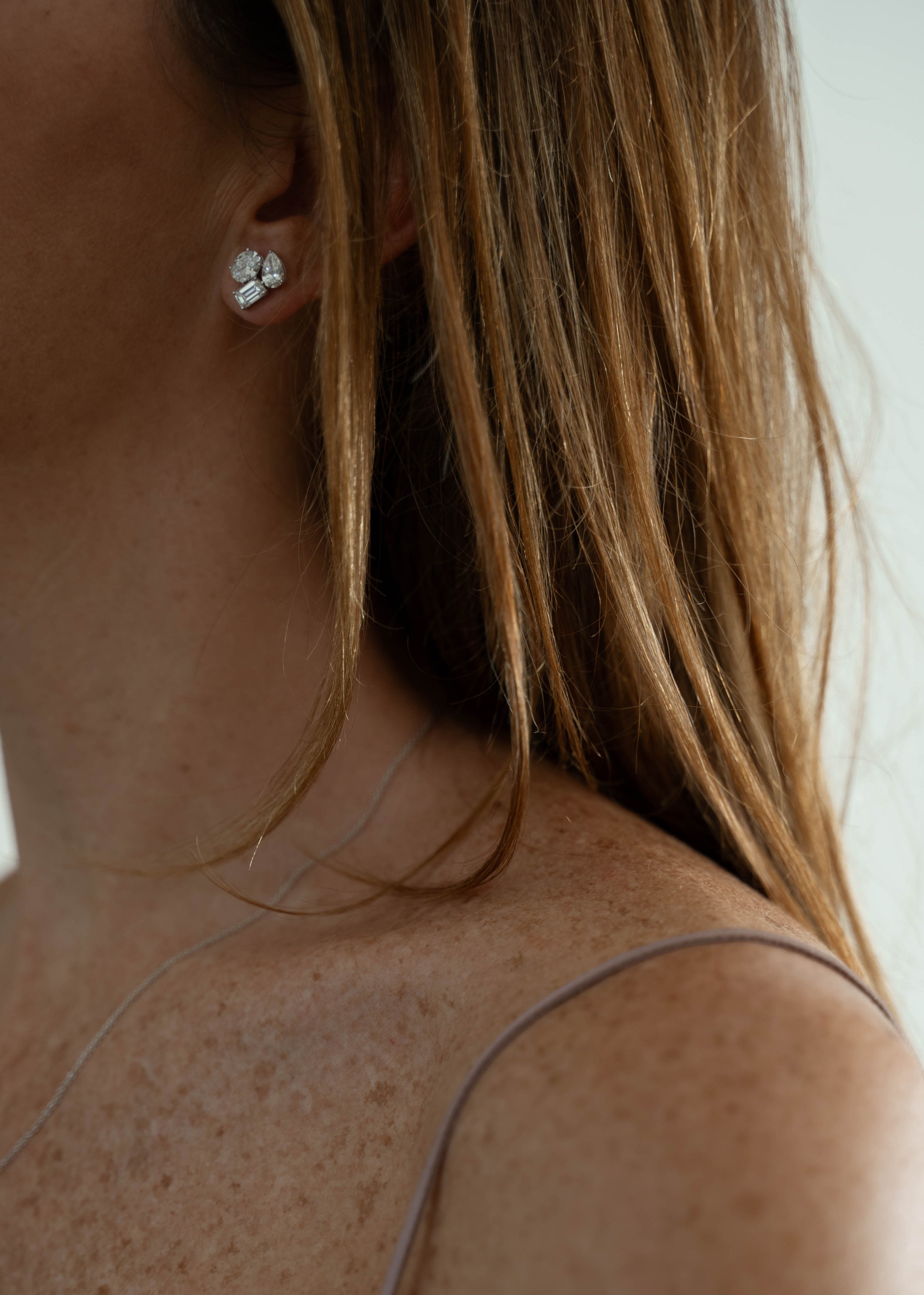 Aretes Formas Mixtas Diamantes