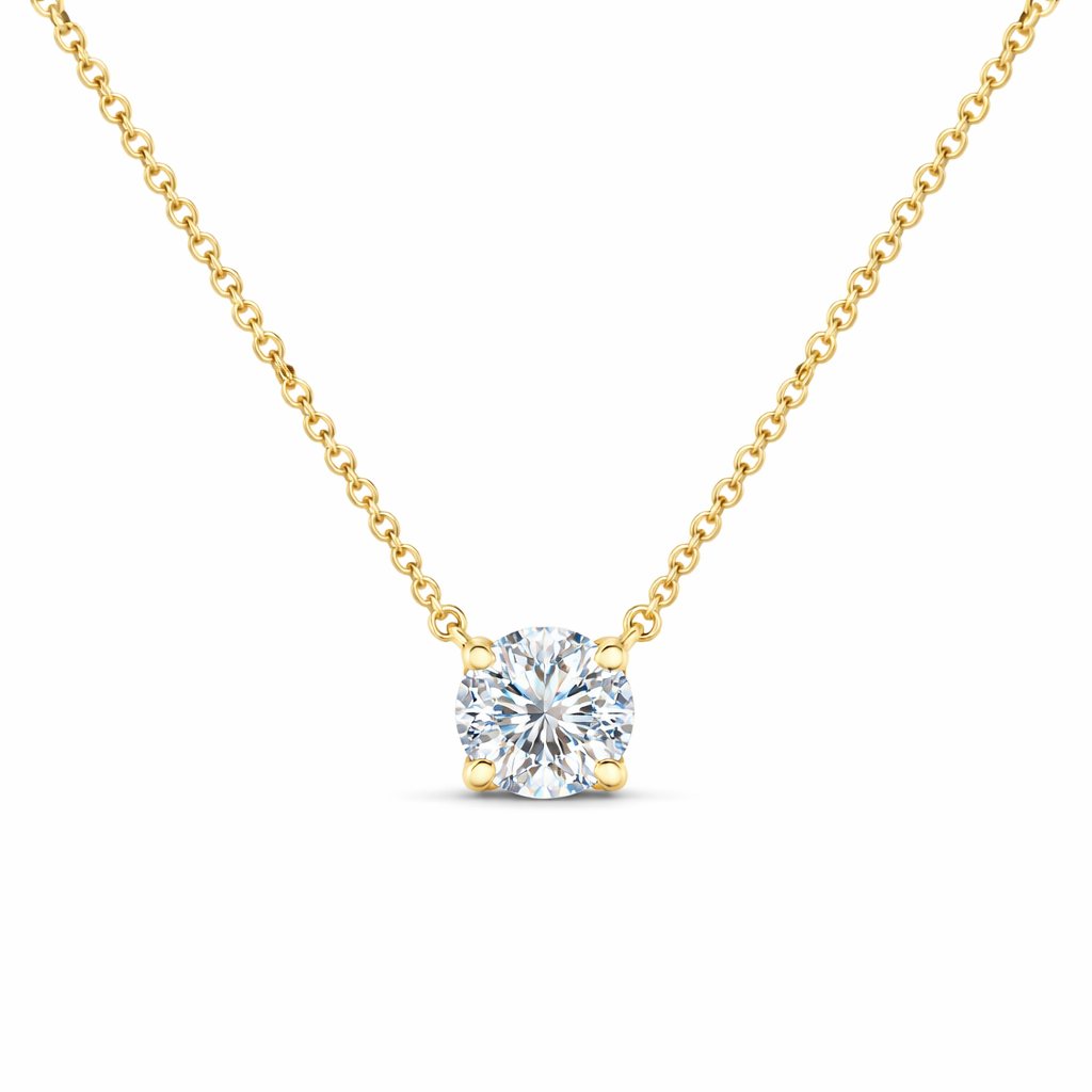 Round Brilliant Solitaire Pendant