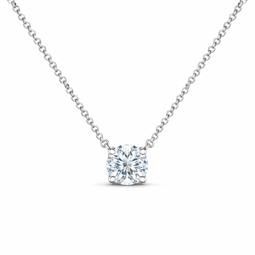 Round Brilliant Solitaire Pendant