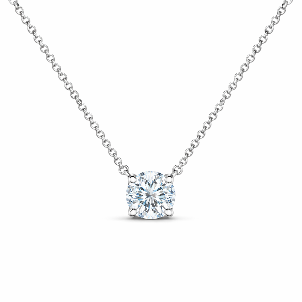 Round Brilliant Solitaire Pendant