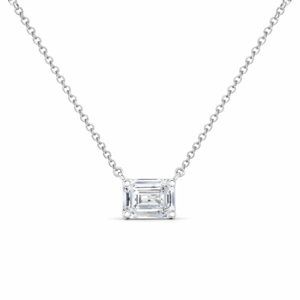 Emerald Solitaire Pendant