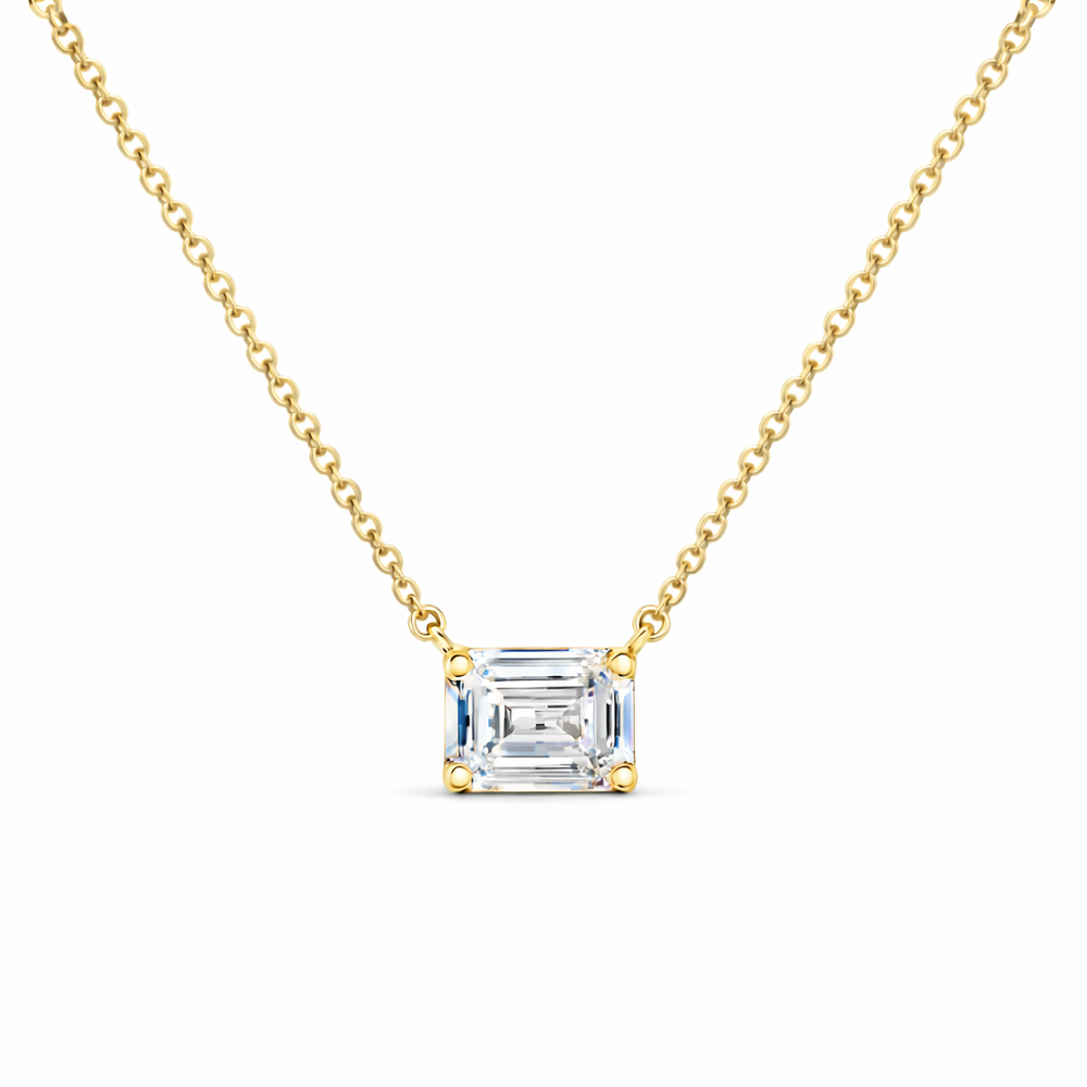 Emerald Solitaire Pendant