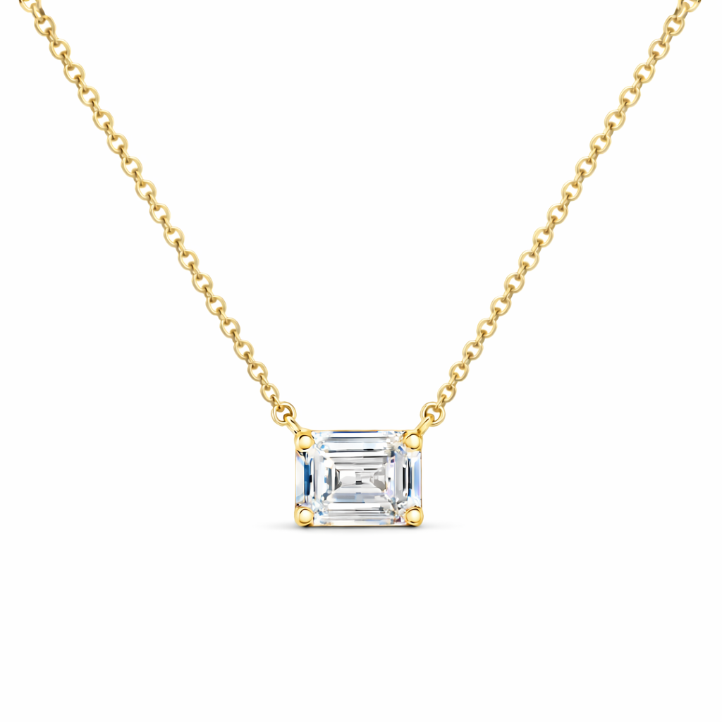 Emerald Solitaire Pendant