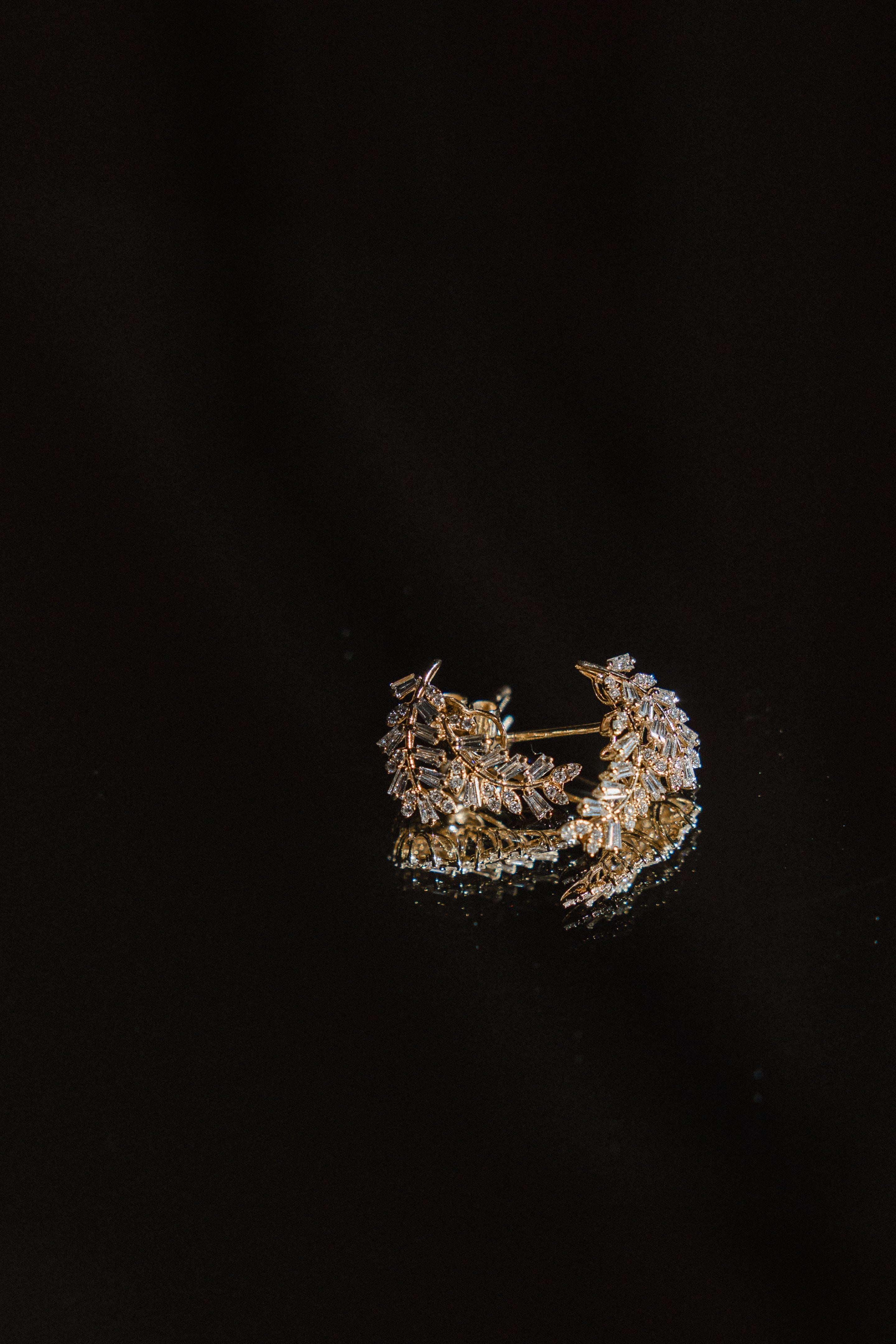 Aretes Hojas Ascendentes