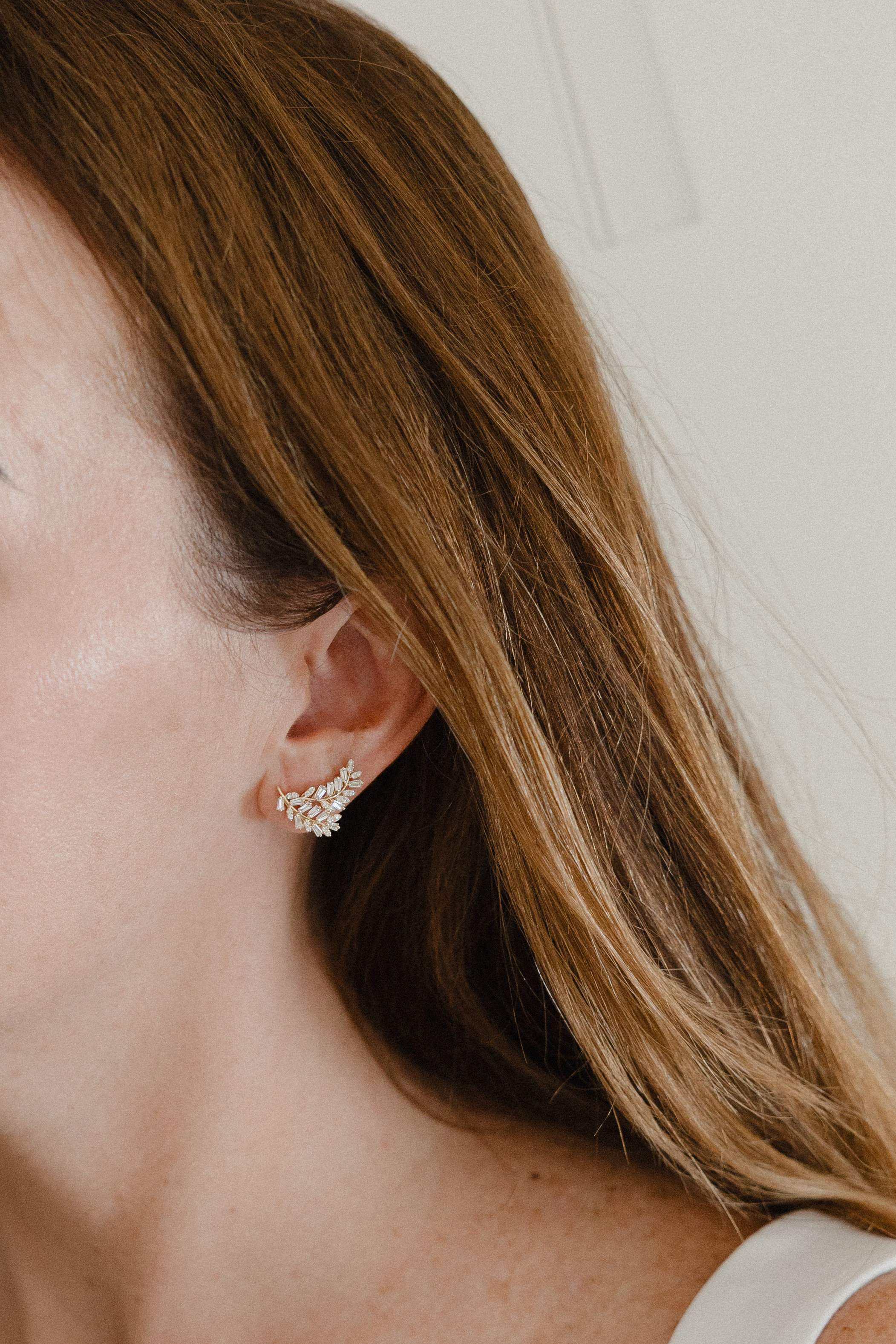 Aretes Hojas Ascendentes