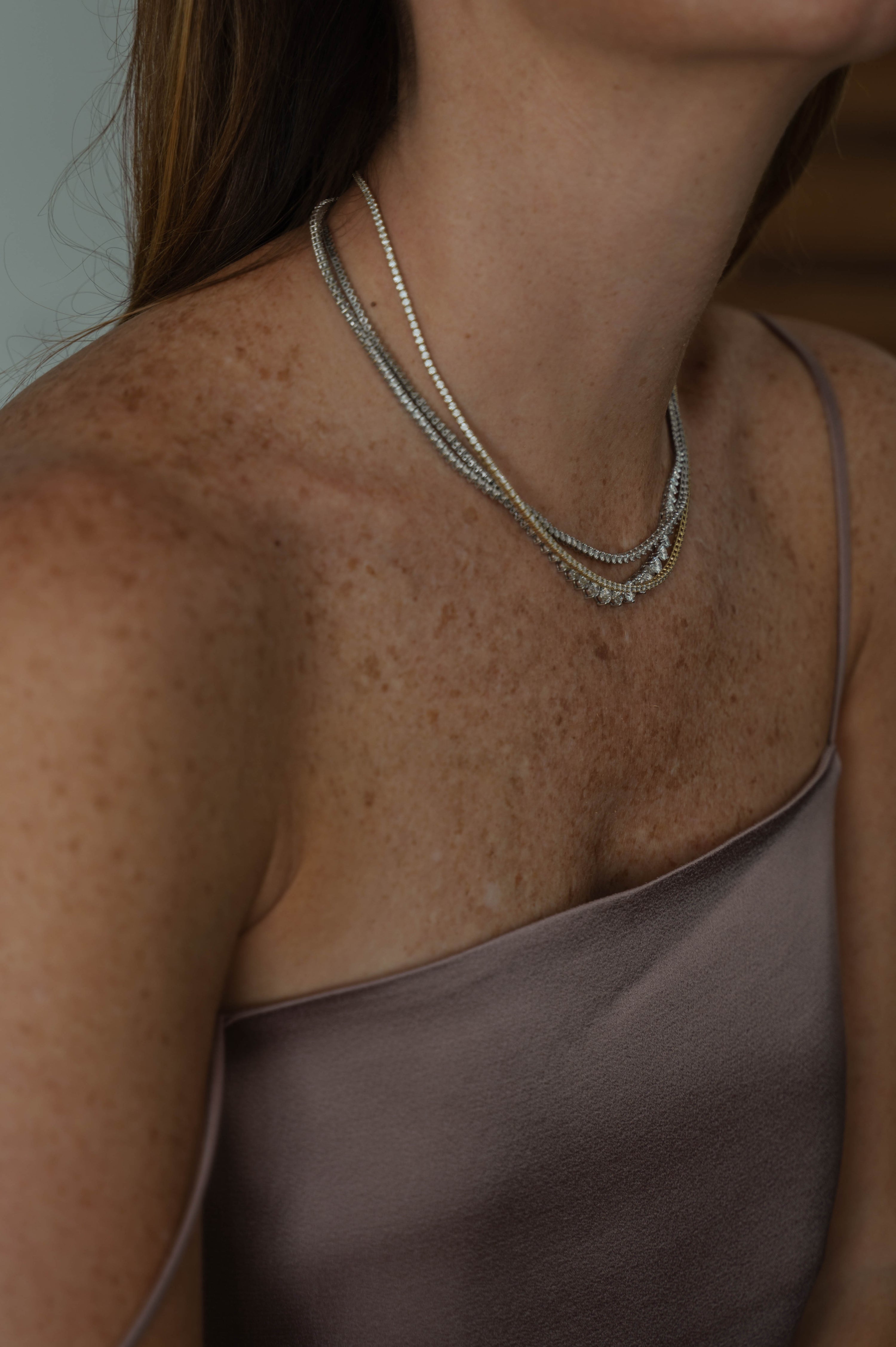 Collar Tennis 3 prong 7.5 cts