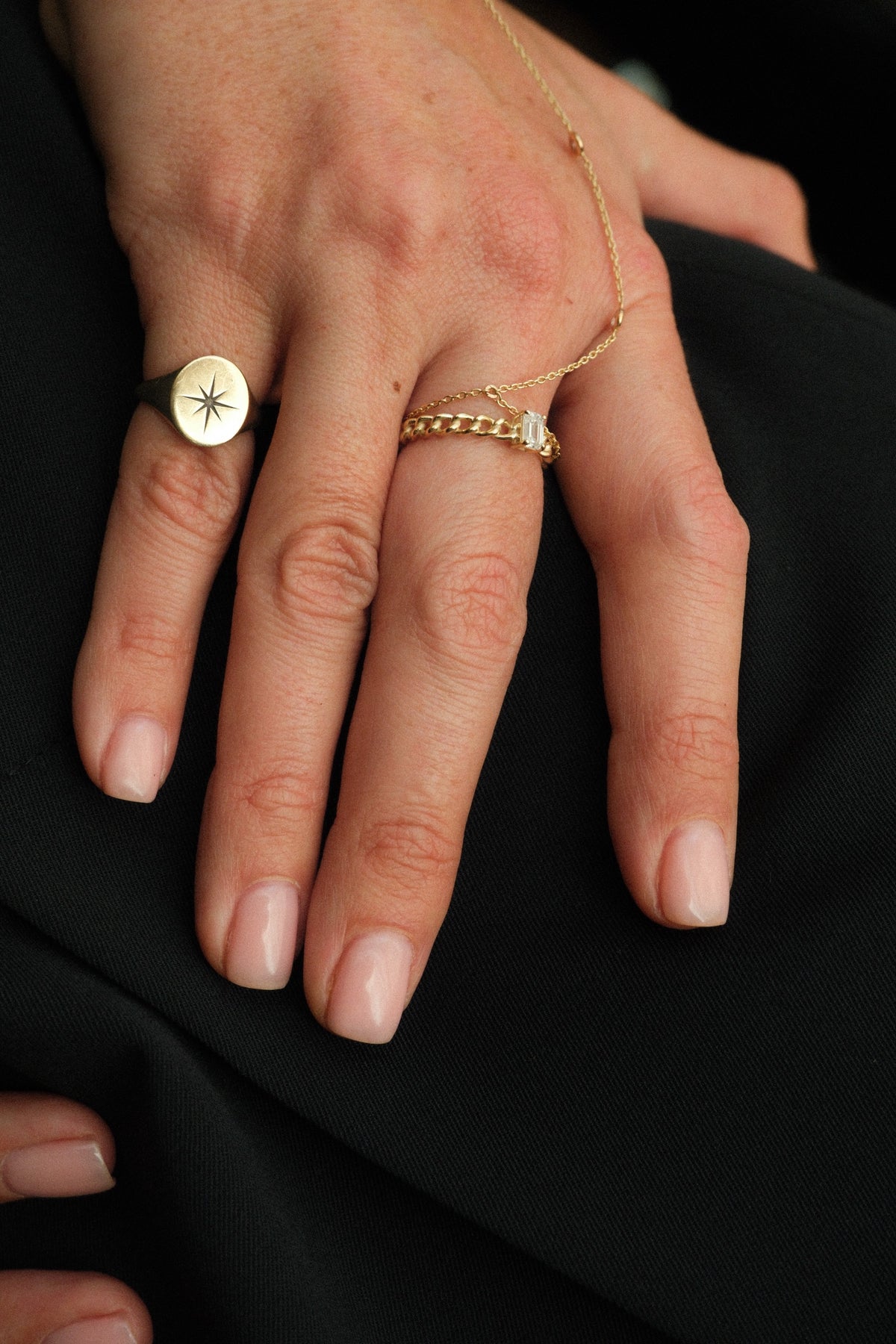 Anillo Cuban Chain con Diamante