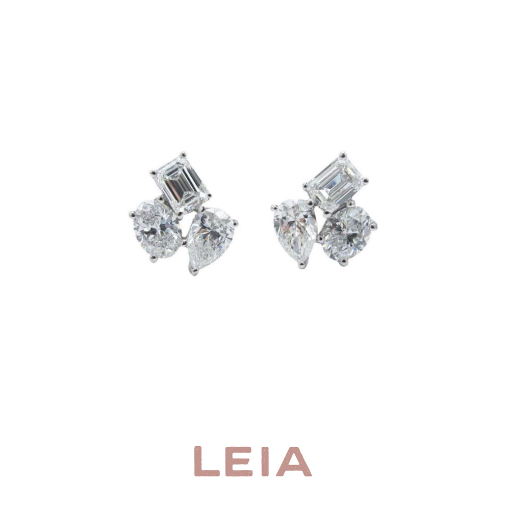Aretes Formas Mixtas Diamantes